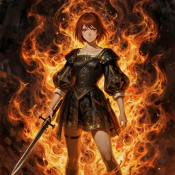 concept art of comi - con cosplay, by ( rembrandt painting ( 1 0 0 ) ( fractal flame ) ), misa amane