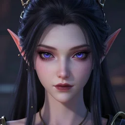 portrait of an aasimar very very anime fine - face audrey plaza realistic shaded perfect face fine details. anime. realist