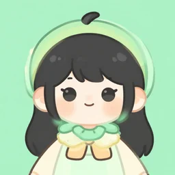 digital illustration of a cute layered character