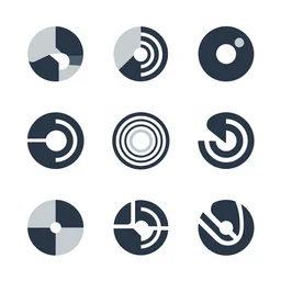 abstract logo marks