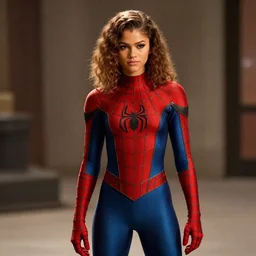 Zendaya wearing Spiderman costume in American Psycho (1999)