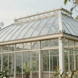 photo of a Victorian greenhouse, extreme details, soft lighting, realistic octane render, 8k