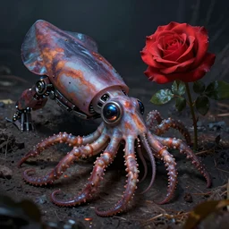 robot squid, o rose, thou art sick! crustacean