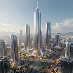 futuristic city, concept art