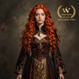 full body photograph of a young felicia day as a cleric from dungeons and dragons, fantasy art, red hair, symmetrical face, elegant, graceful, fashionable, cinematic, hyperdetailed illustration by irakli nadar and alexandre ferra, depth of field, global illumination