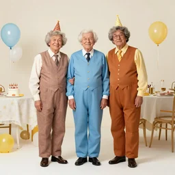full body portrait of grandparents birthday party, wearing weird costumes in 1 9 7 0 s, colorful photography camera with strong flash on and windows with clouds, a cake explodes by the powers of many diabolical dolls, the creepiest cursed kids toys ever made taken by martin parr, saturated colour photo kodachrome