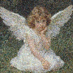 cute girl angel in the style of John William Waterhouse
