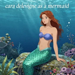 “cara delevigne as a mermaid”