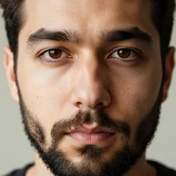 photo of a man with beard in his eyes