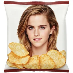 emma watson on chips package, 3 5 mm, canon f / 1. 8 g af - s dx, detailed,