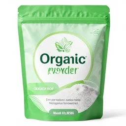 washing powder, organic, micro elements, high detail, label design