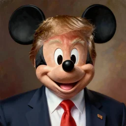 portrait of donald trump as mickey mouse, insanely detailed matte painting, by dave mckean