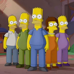 the Simpsons as Matrix charactes