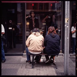 Candid Street Photography. Lomography Redscale 120