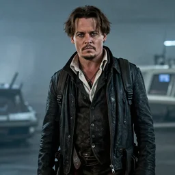 film still of Johnny Depp as Cooper in Interstellar, 4k