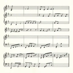 a music sheet composed by beethoven and mozart. popular in 1 7 9 9. masterpiece. leaked composition. clear details. top secret revealed.