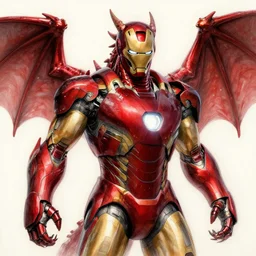 a sketch of a humanoid dragon based off of a dragon dragon dragon dragon robot dragon dragon iron man | venom movie, dragon, blood red color | ~ ~ cinematic ~ ~ lighting | award - winning | closeup portrait | by donato giancola and mandy jurgens and charlie bowater | featured on artstation | pencil sketch