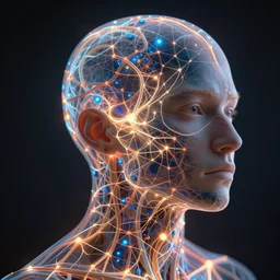 a human konectome, digital art