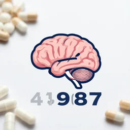 4 5 mm 1 9 8 7 logotype photography of an corporate mascot brain with pills, photography by tyler mitchell johfra bosschart