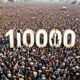 one trillion humans doing it