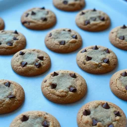chocolate chip cookies made of blue light
