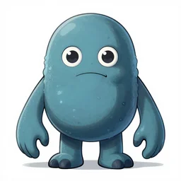 SCP-999, Tickle Monster, concept art, anime sketch