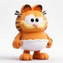 garfield wearing a dress,