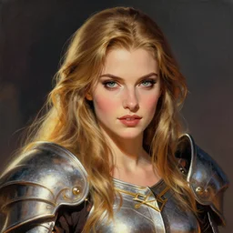 a beautiful female paladin, lovely face. by Stanley Artgerm Lau, WLOP, Rossdraws, frank frazetta, Andrei Riabovitchev, Marc Simonetti, tranding on artstation