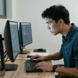 A programmer insulting its computer realistic