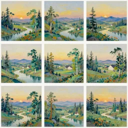 a beautiful landscape painting by group of seven, trending on arstation