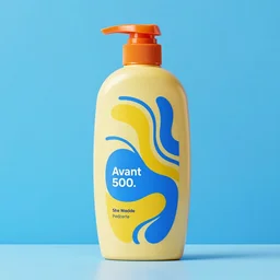 shampoo avant package design, bold colors and fluent lines, modern package design, brand director´s top choice, product photography, studio lighting, high detail, smooth sharp focus