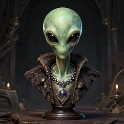 rich alien merchant jew bust