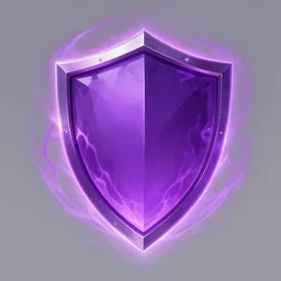 a shield of purple energy, emanating and flowing energy, skill ability art