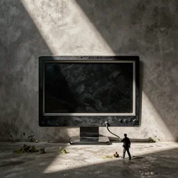 computer by banksy