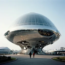 futuristic pod dwelling by buckminster fuller and syd mead and tadao ando, contemporary architecture, photo journalism, photography, cinematic, national geographic photoshoot