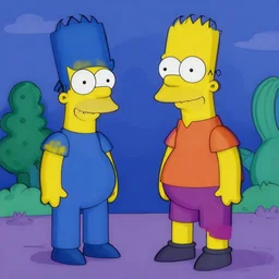 abstract art of the simpsons