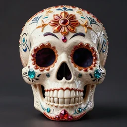 sugar skull day onrament wallpaper, intricate, artstation, digital art, concept art, artstation, highly detailed, sharp focus