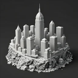 city built on rock and roll, detailed, concept art