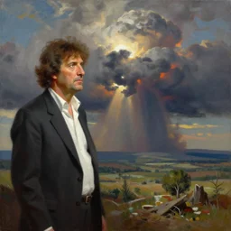 bob ross painting the apocalypse