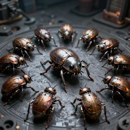 small mechanical bugs by greg rutkowski, sung choi, mitchell mohrhauser, maciej kuciara, johnson ting, maxim verehin, peter konig, 8 k photorealistic, cinematic lighting, hd, high details, dramatic, atmosphereric, trending on artstation