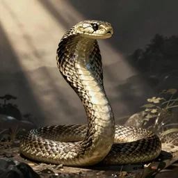 a cobra snake artistic japanese style