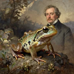 a connoisseur of amphibians victorian professor painting