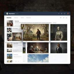 steam user interface by james ensor