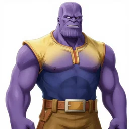 Thanos in the style of eiichiro oda