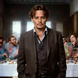 Johnny Depp at the last supper