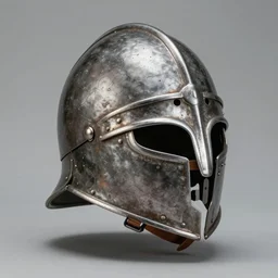 a spangenhelm, a viking helmet, historically accurate, 8 k resolution, high detail high coherency, studio lighting, national greographic artifact lighting.