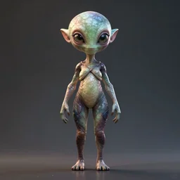 in full growth, a beautiful alien girl full - body. octane render, maya render. high detail. realism. sharp focus. artstation trends