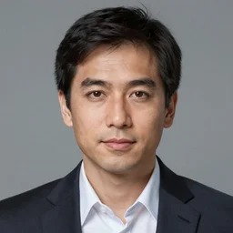 hyper realistic, portrait of japanese : : 2 michael scott, epicanthal fold, painted by greg rutkowski