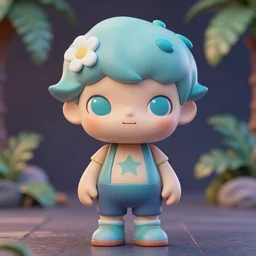 James Jean isolated cheerful tomboy vinyl figure concept art, figure photography, smooth sharp focus, tropical undertones, anime stylized, high detail, ethereal lighting - H 640