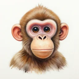 portrait of monkey cartoon by yuga labs, an airbrush painting by anne stokes, featured on dribble, lyco art, airbrush art, detailed painting, outlined art